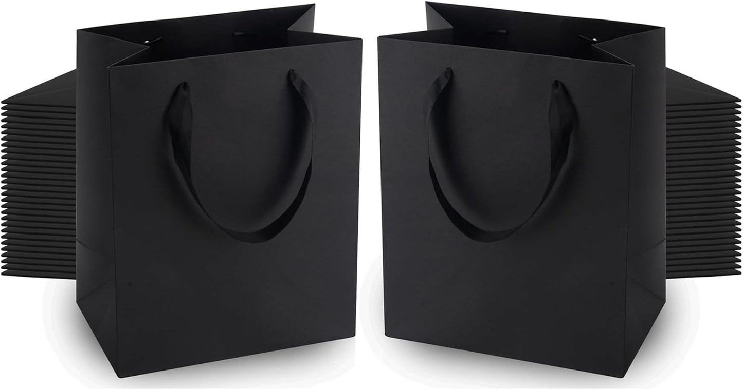 MOXARYSU Black Gift Bags With Handles for Any Occasion
