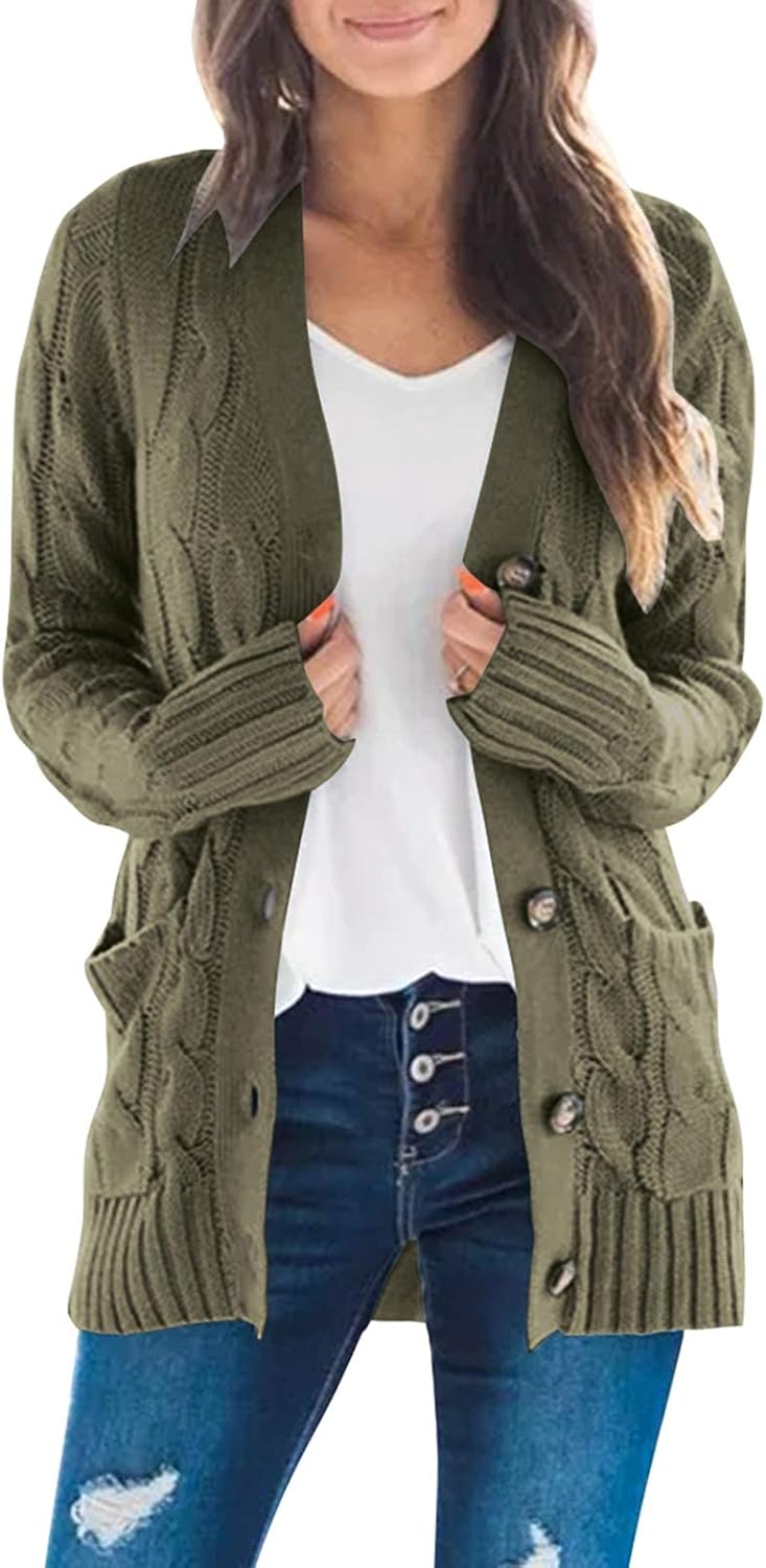 ZESICA Women's Cardigan Sweaters for Trendy Winter Style