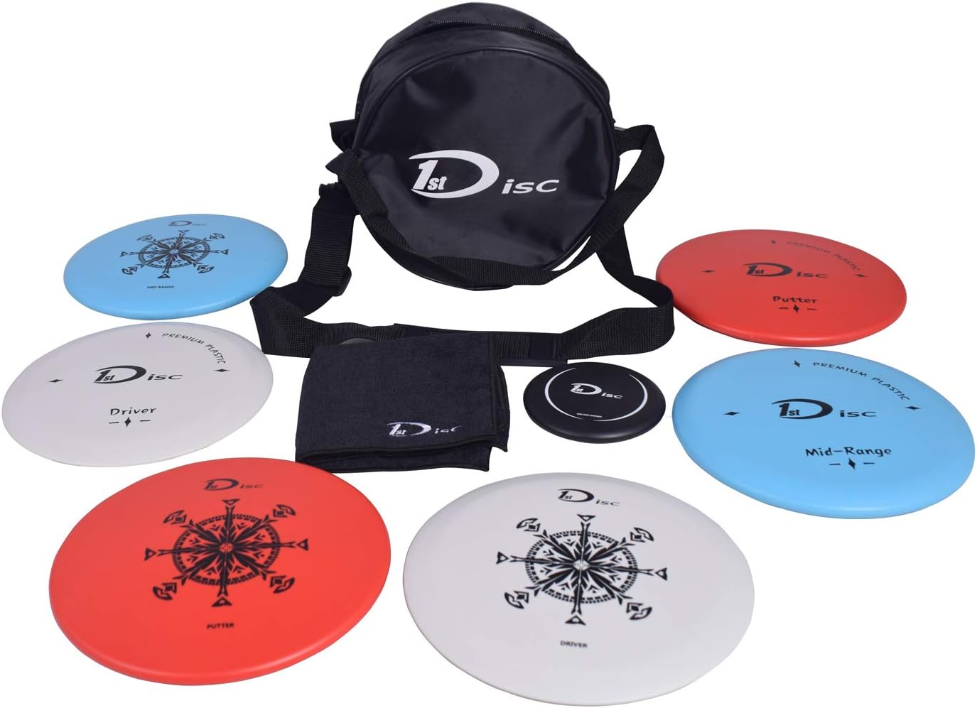 Ultimate Disc Golf Starter Set: 7 Discs + Bag & Accessories