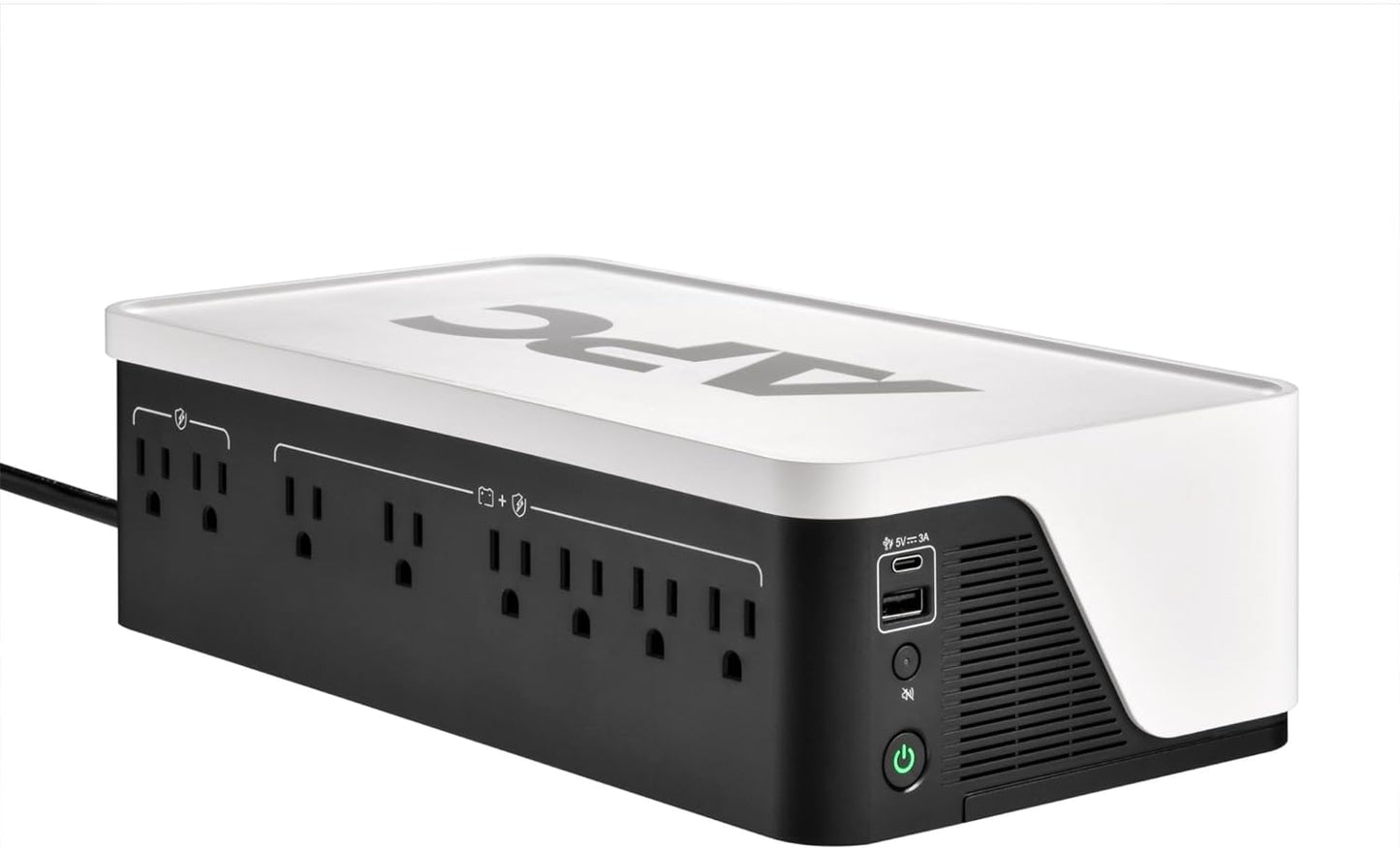 APC UPS Battery Backup 1050VA with 6 Outlets and USB Charging