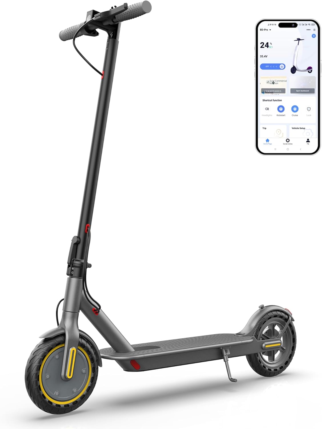 E Scooter for Adults with 350W Motor and 22 Miles Range