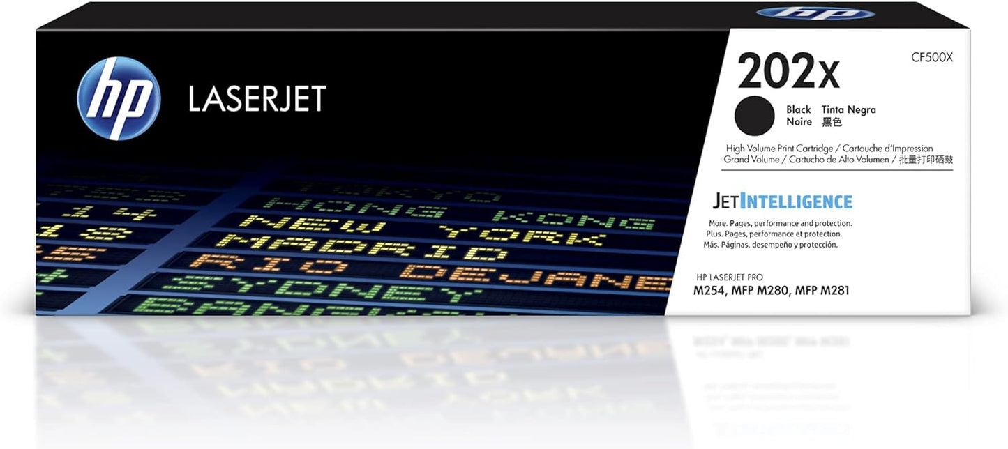 HP 202X Black High-yield Toner - Vibrant Printing Power!