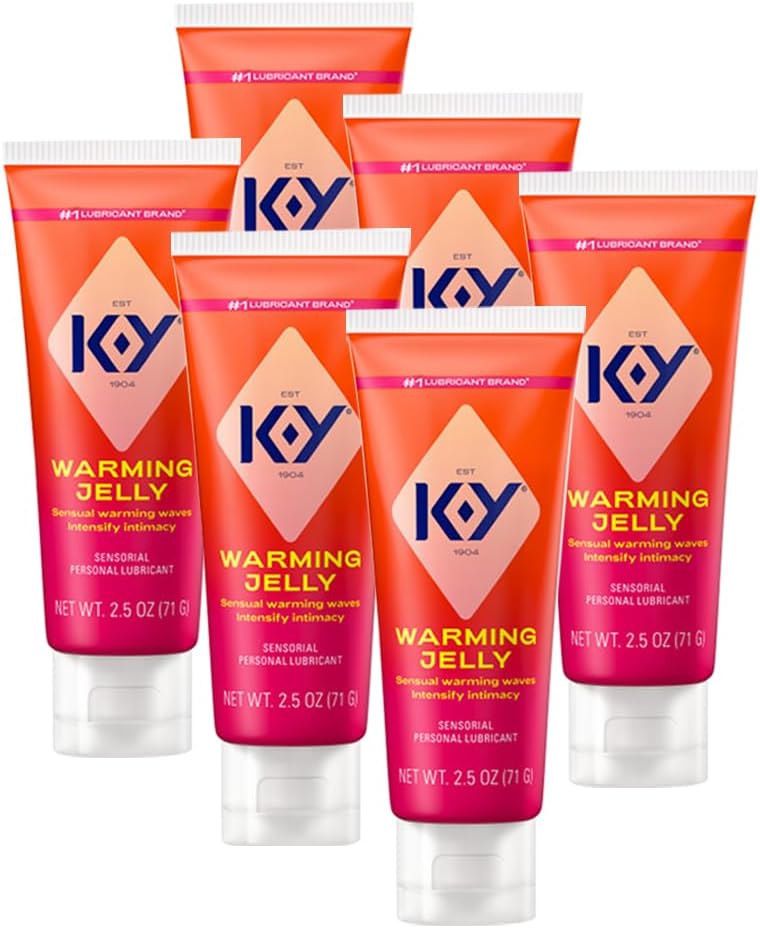K-Y Warming Jelly Glycerin Based Personal Lubricant 6 Pack