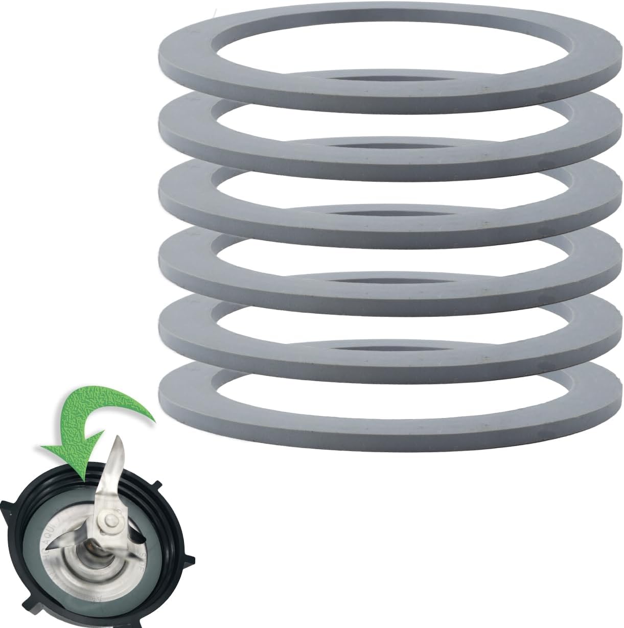 Enhance Blender Performance: 6 Rubber Seals Set