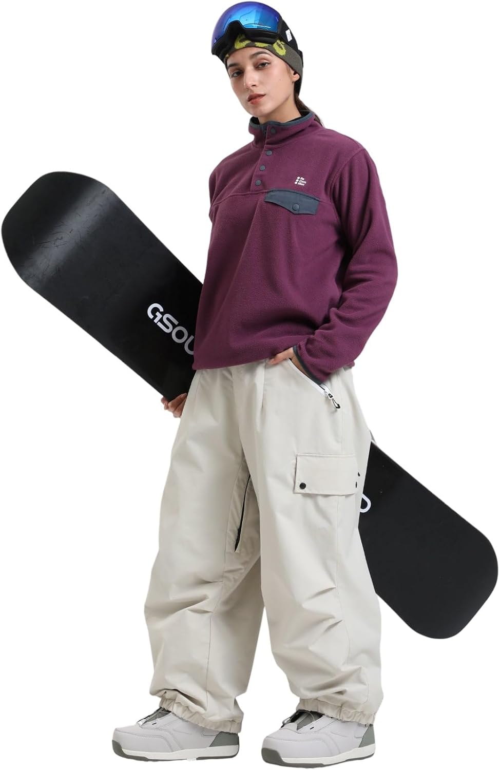 GSOU SNOW Insulated Cargo Ski Pants