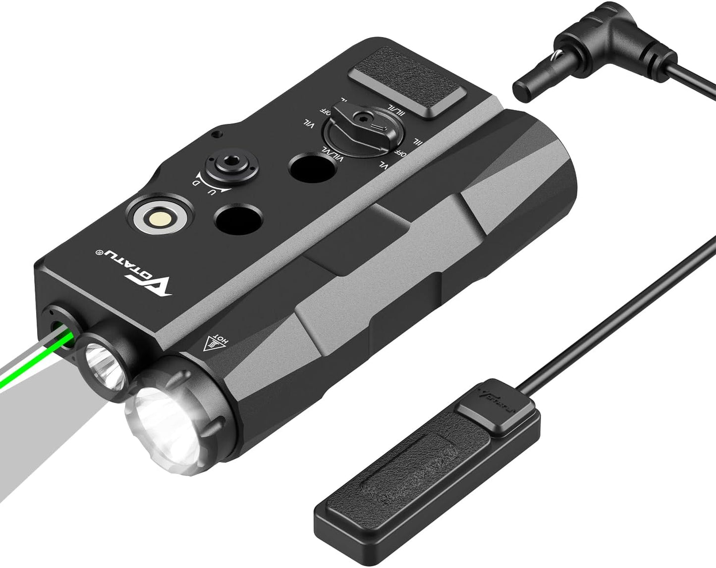 VOTATU V848 Laser Light Combo: Powerful Green/IR Laser & Flashlight