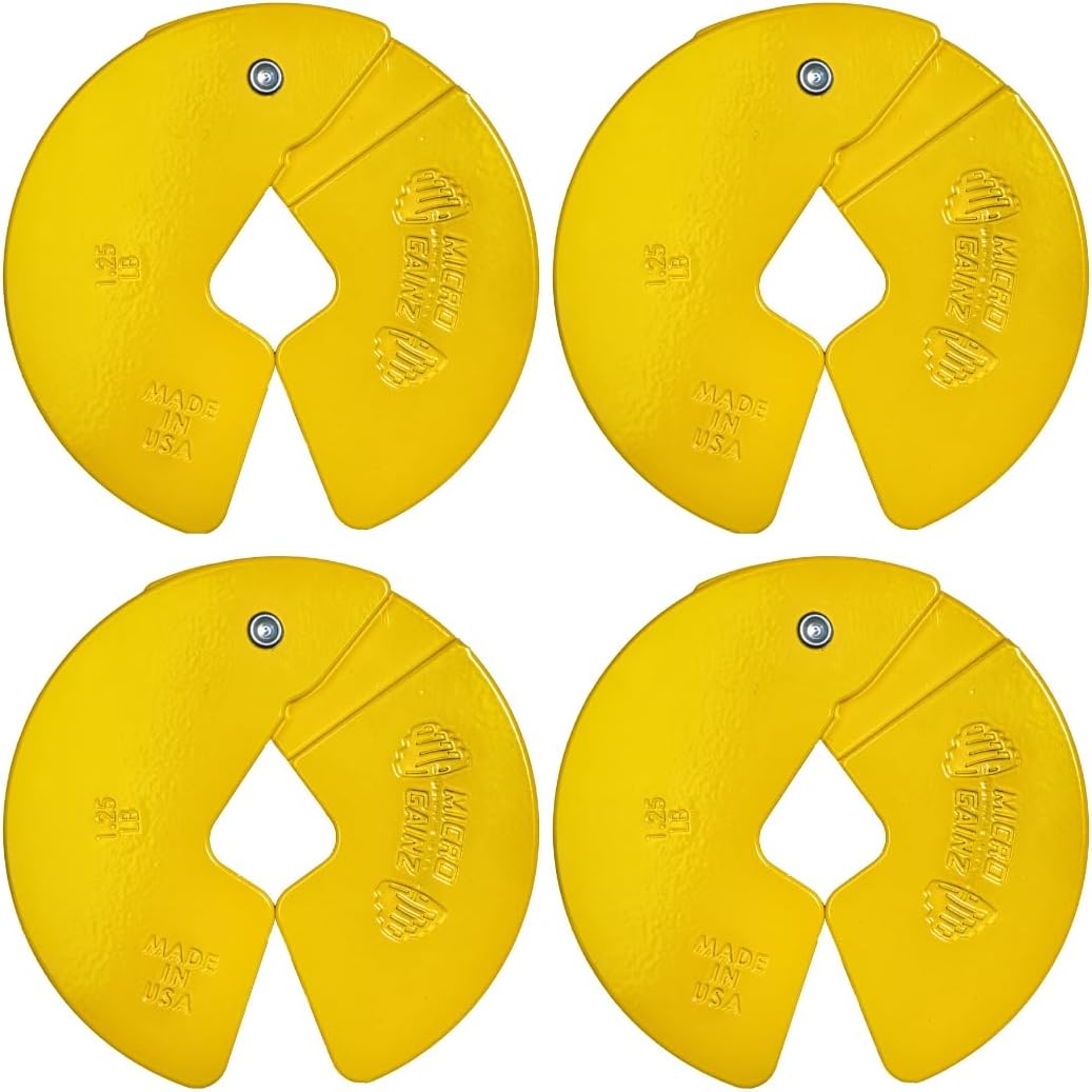 Micro Gainz 1.25lb Fractional Weight Plates for Dumbbell Training