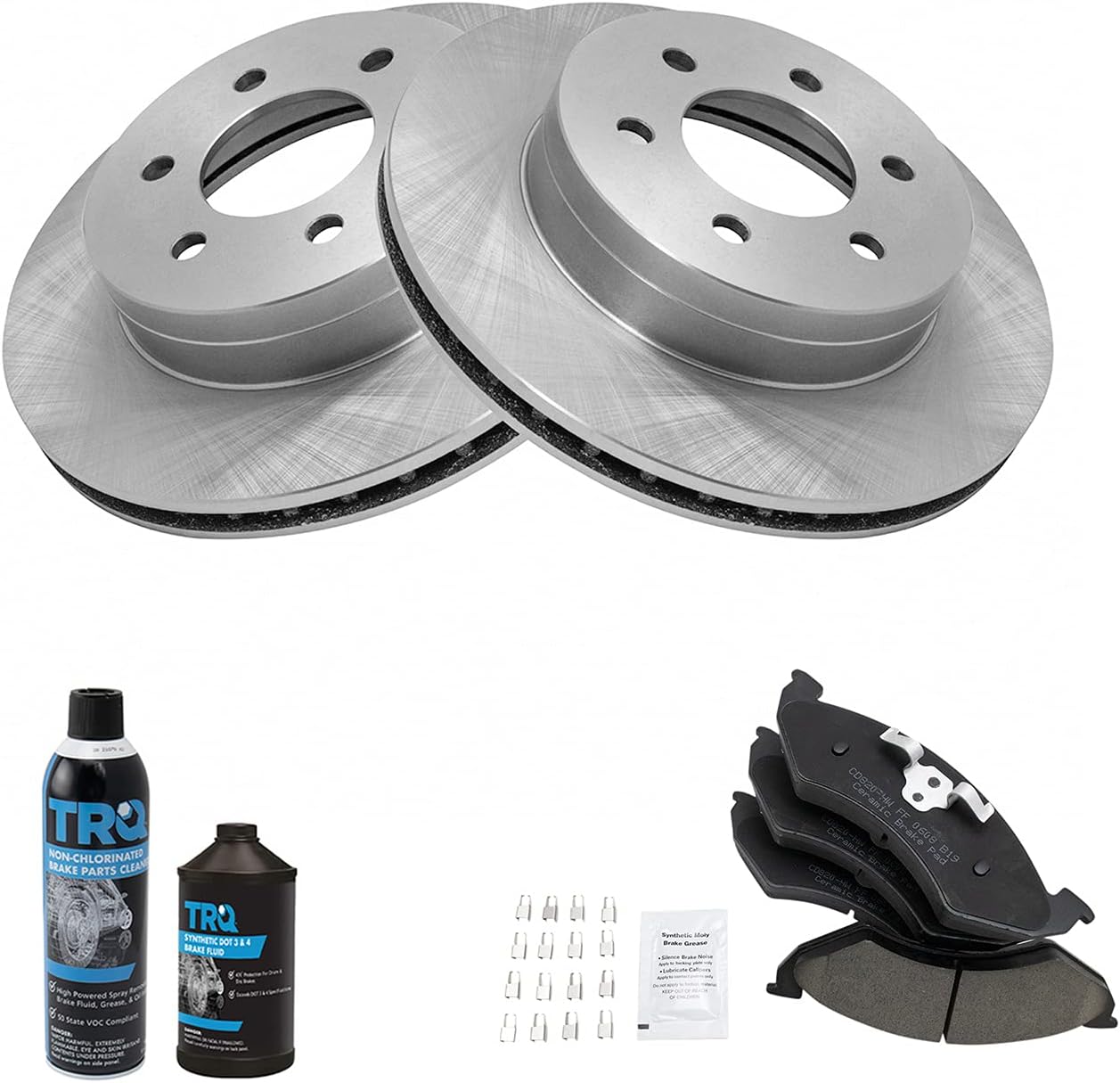 TRQ Front Brake Pad & Rotor Kit for Dodge Dakota Durango