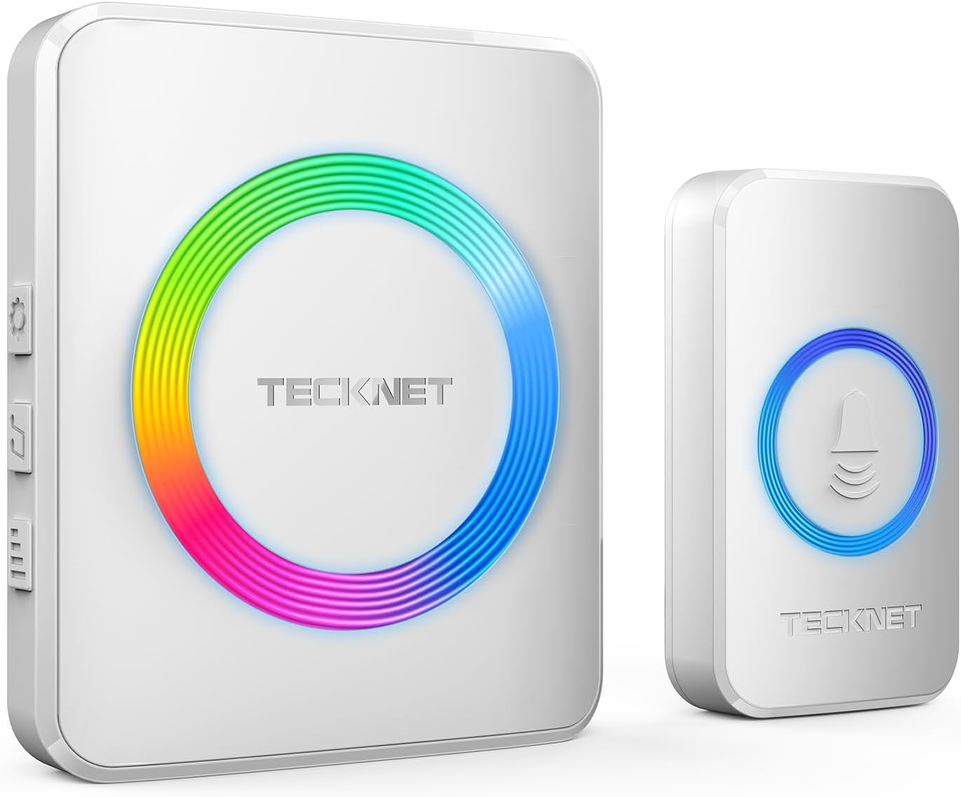 TECKNET Wireless Doorbell: 1300 ft Range, 60 Chimes, RGB Light