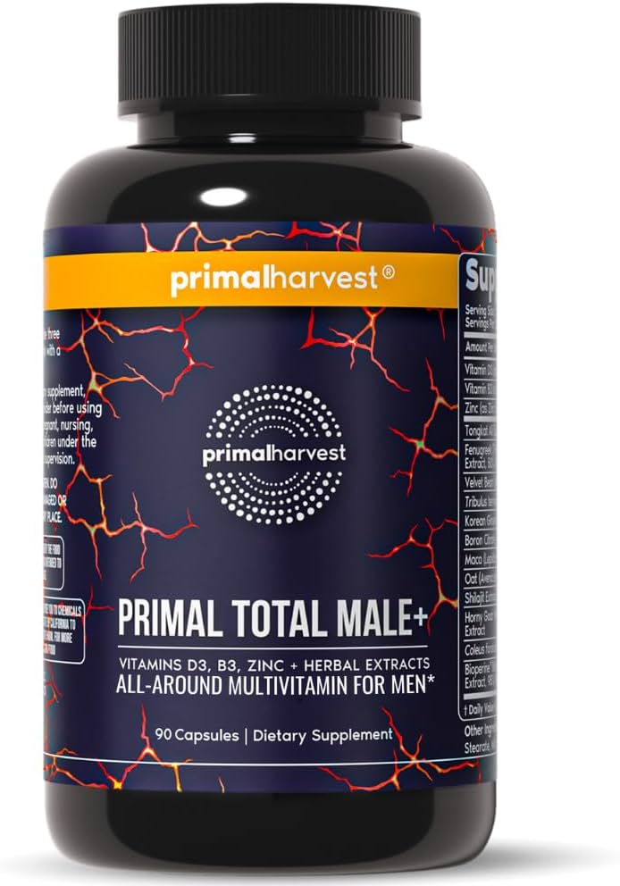 Primal Total Male+ Multivitamin for Men - Energy and Vitality