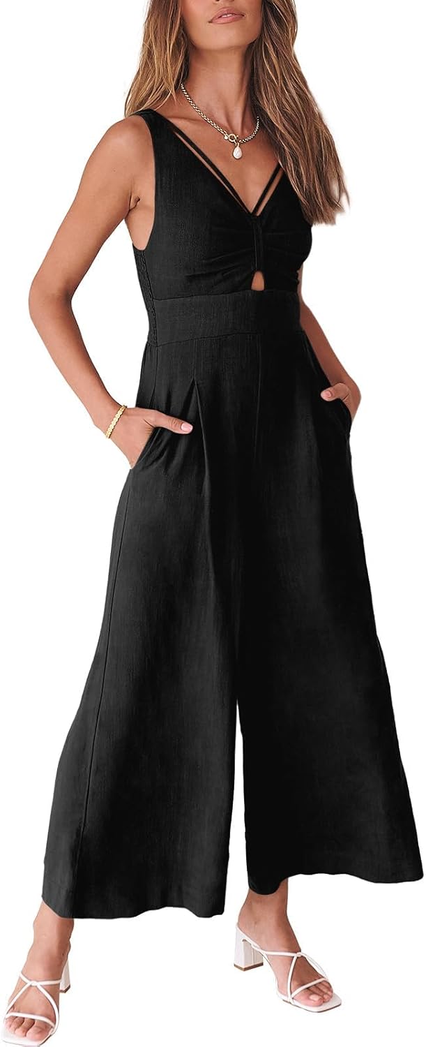 Stylish Women's Jumpsuits for Summer: Wide Leg Casual Rompers