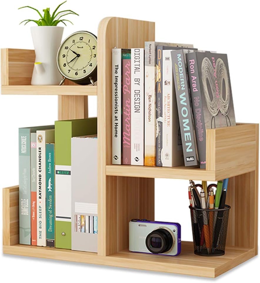 Compact Walnut Desk Shelf - Organize with Style!