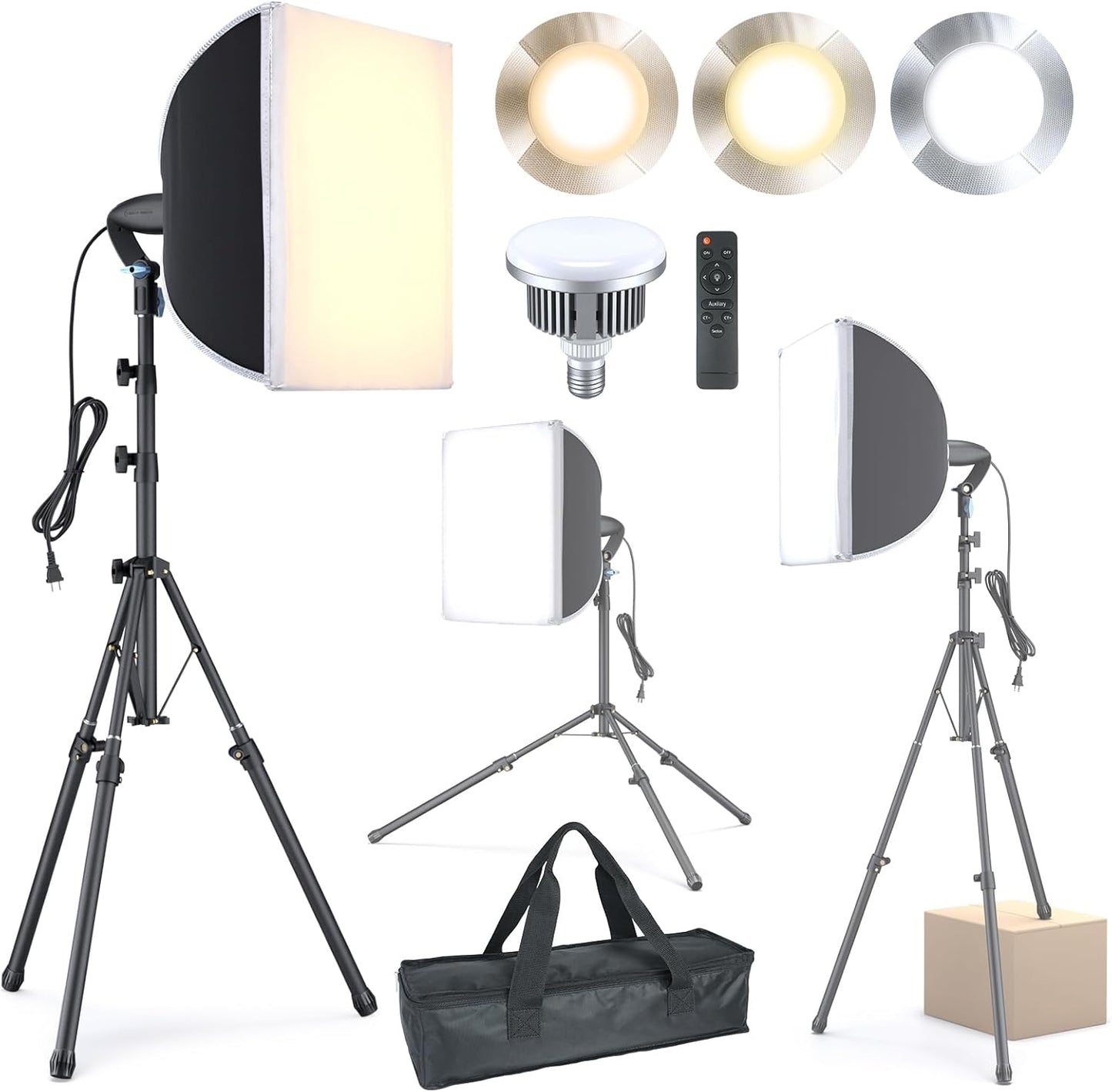 LINCO Lincostore Softbox Photography Lighting Kit for Pros
