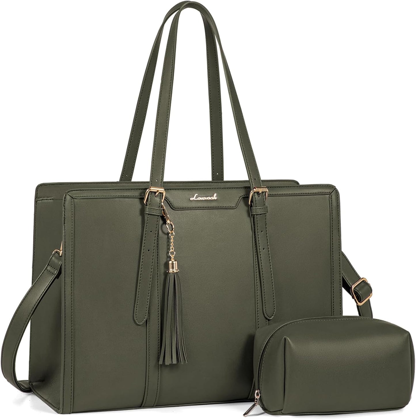 LOVEVOOK Laptop Bag for Women - Stylish 15.6 inch Tote