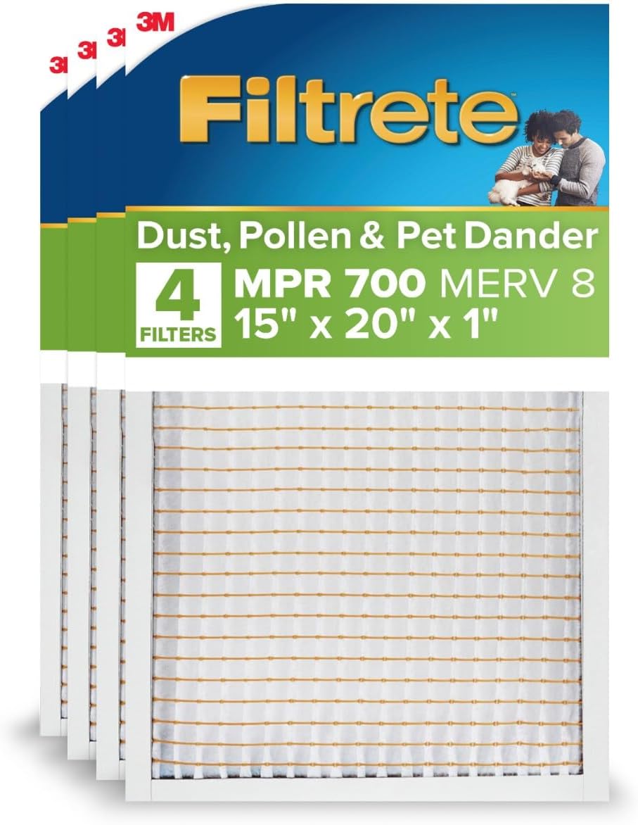 Filtrete 15x20x1 AC Furnace Air Filter MPR 700 for Clean Air