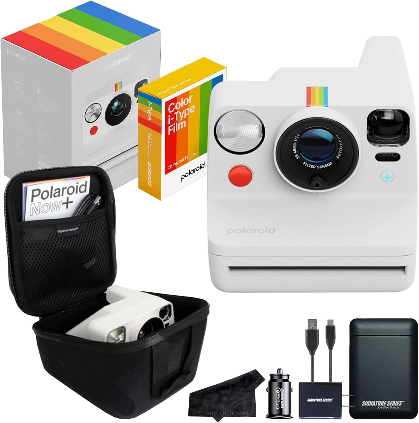 Polaroid Now+ 3rd Generation Instant Camera with Color Film Bundle