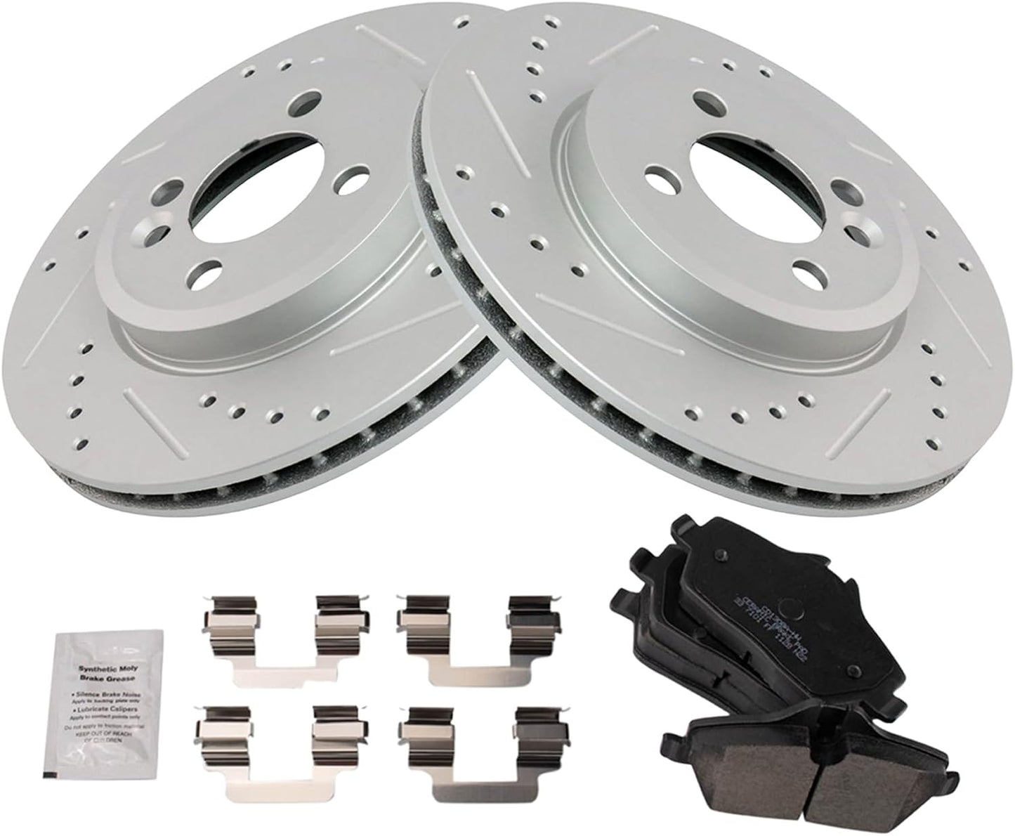TRQ Front Brake Pad & Rotor Kit for Mini Cooper Performance