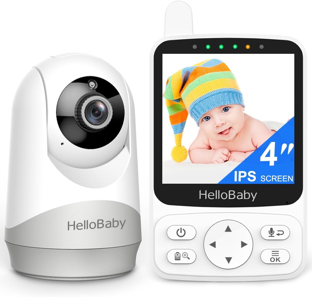 HelloBaby Portable Video Baby Monitor - 29-Hr Battery Life