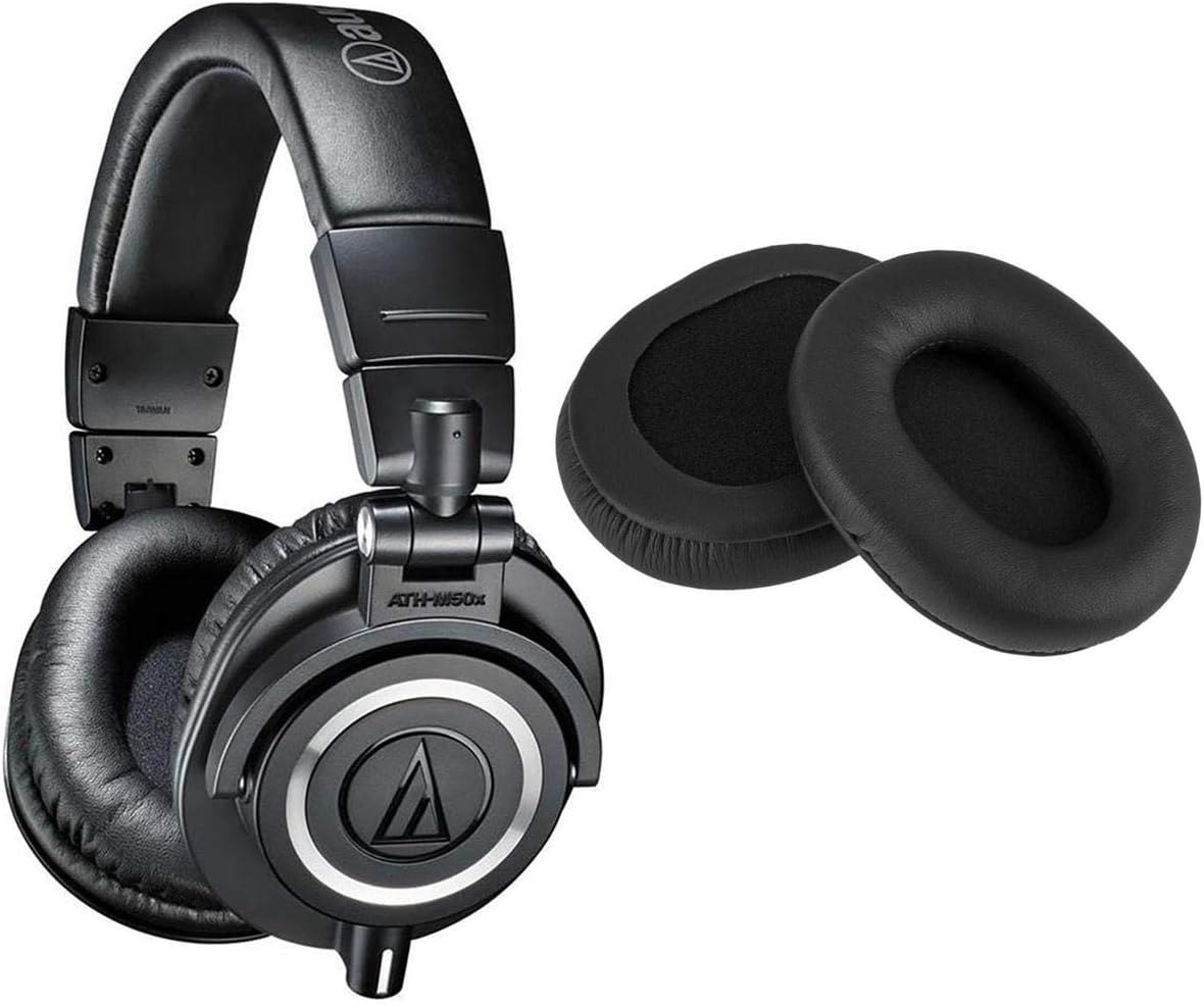 Audio-Technica ATH-M50X Studio Monitor Headphones for Professionals