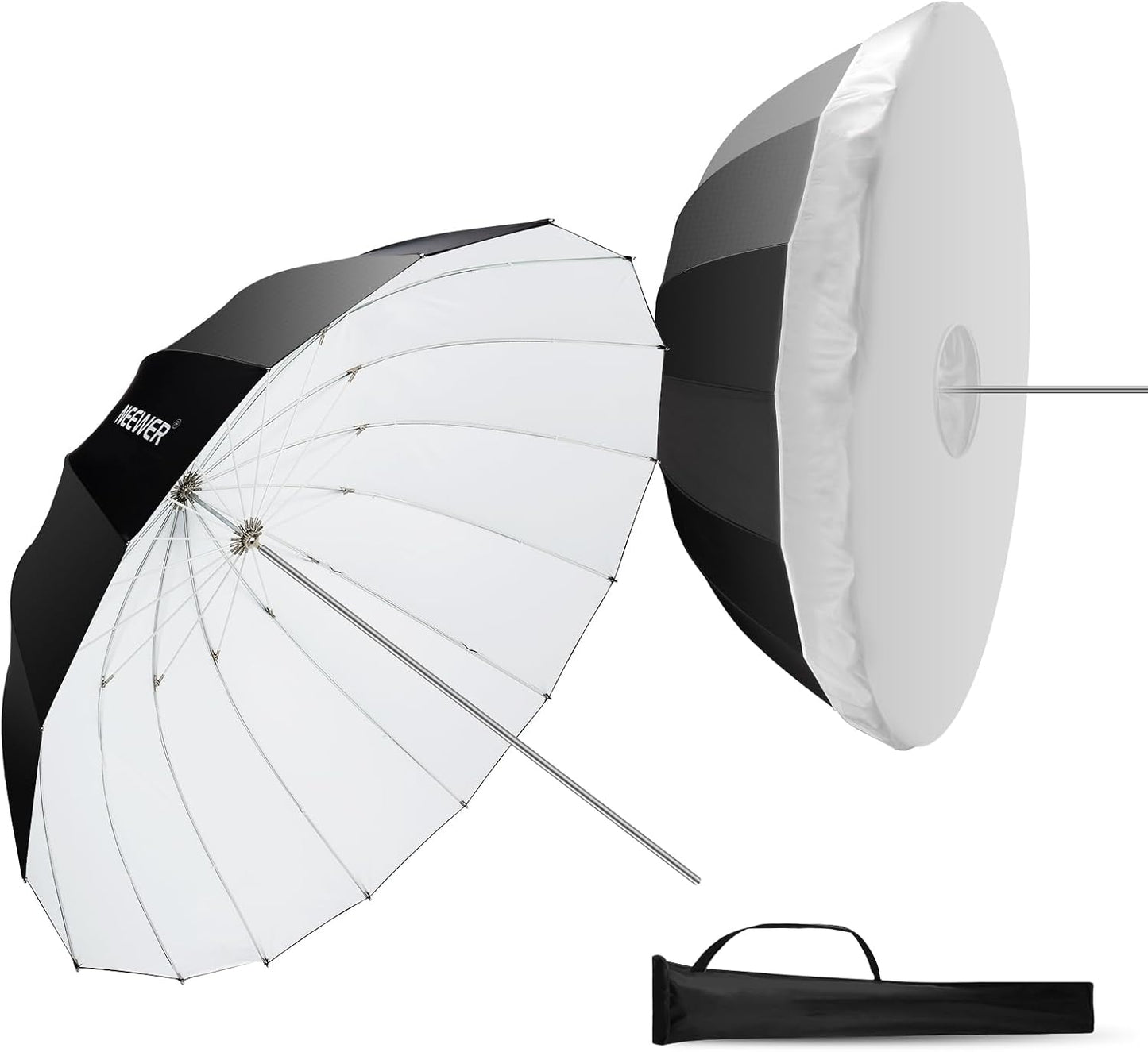 NEEWER 65in Parabolic Reflective Umbrella for Soft Lighting
