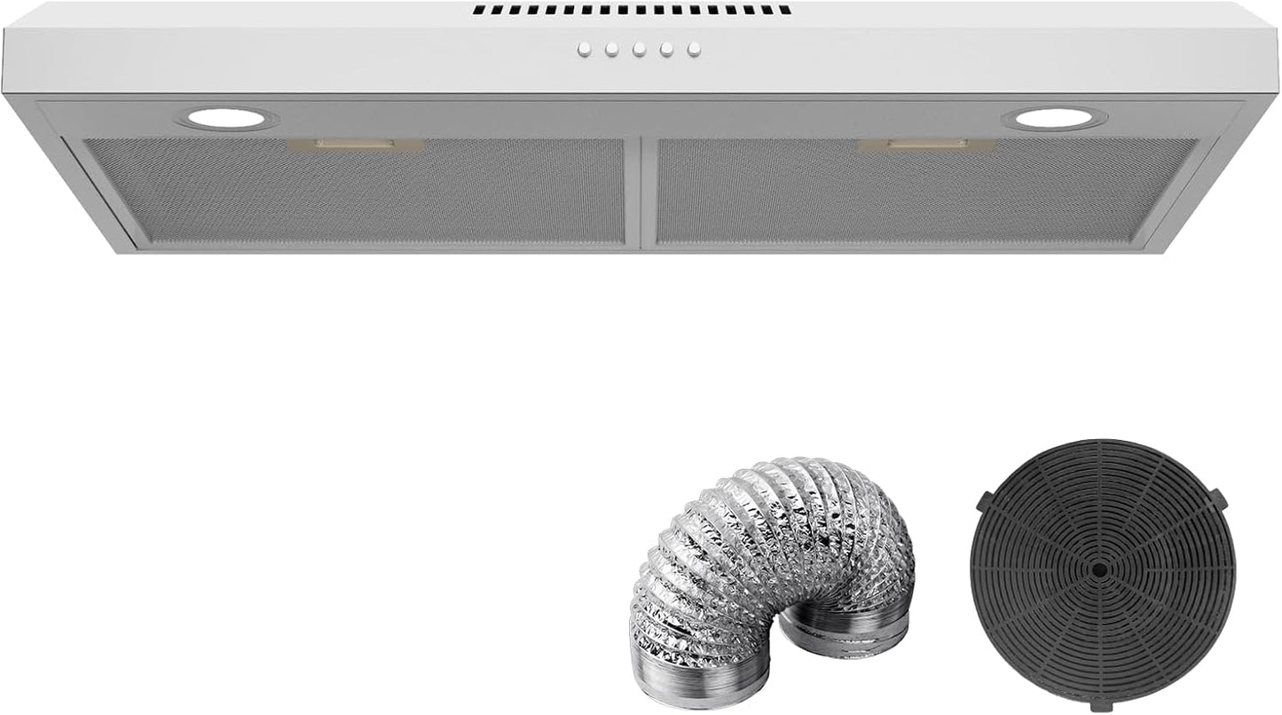30 Inch Range Hood Under Cabinet Vent Hood for Modern Kitchens