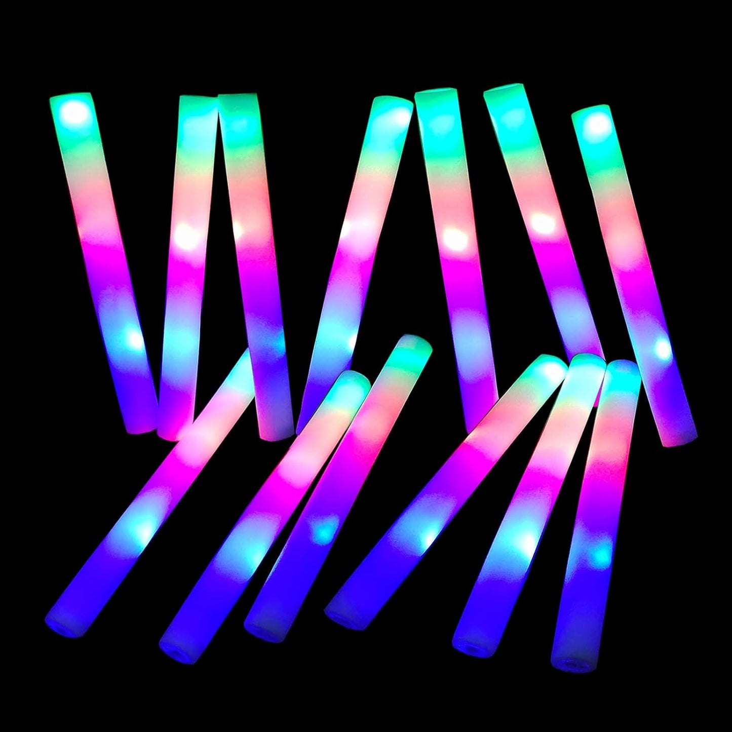 ColorHome Foam Glow Sticks - 192 PCS Light Up Party Supplies