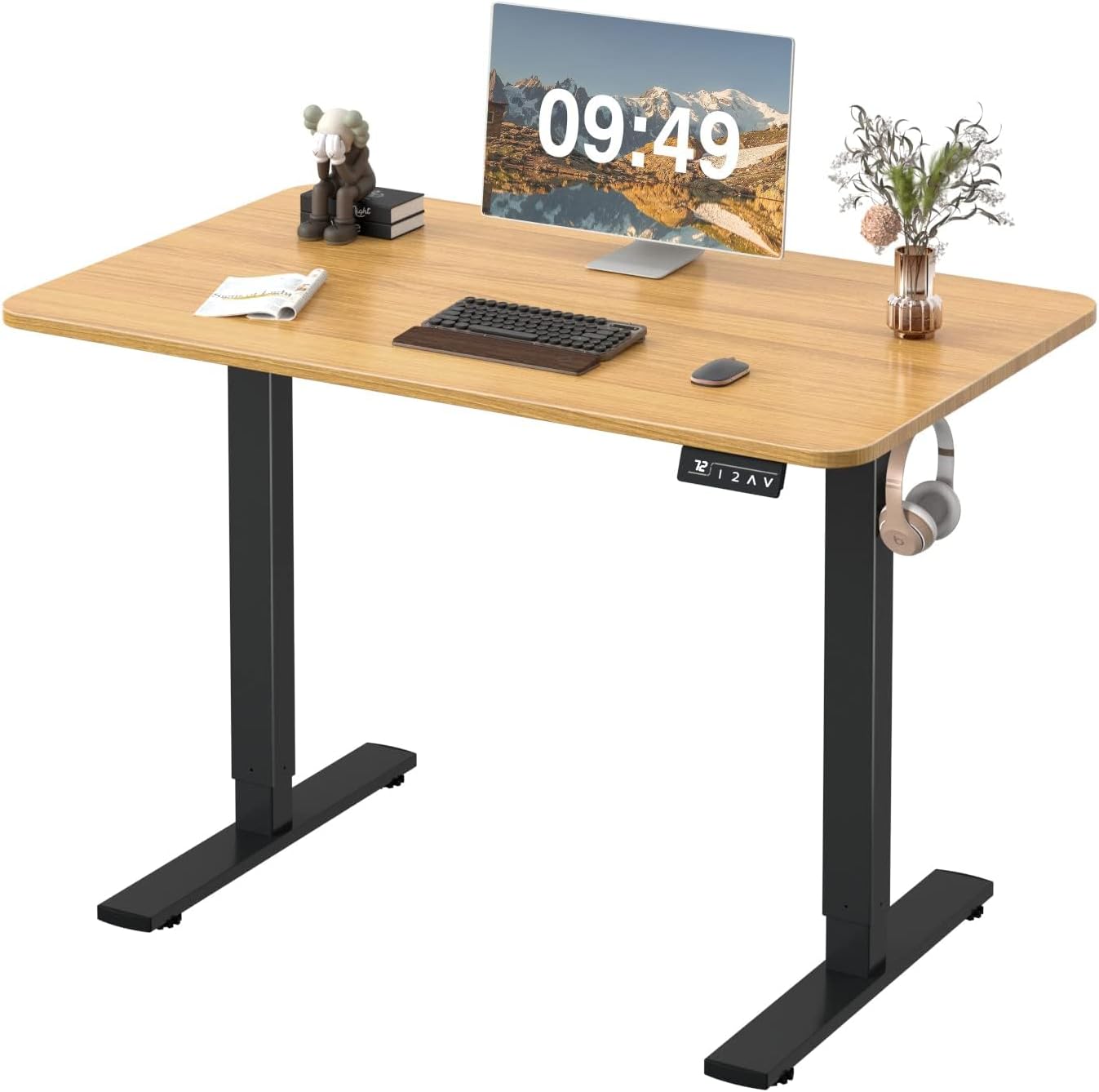 Furmax Electric Height Adjustable Standing Desk for Home Office