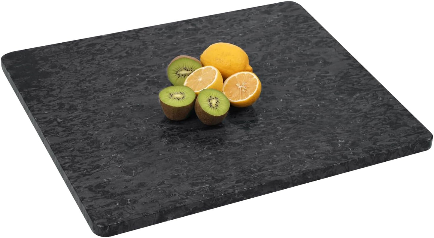 Black Marble Cutting Board For Kitchen - Large Pastry Board
