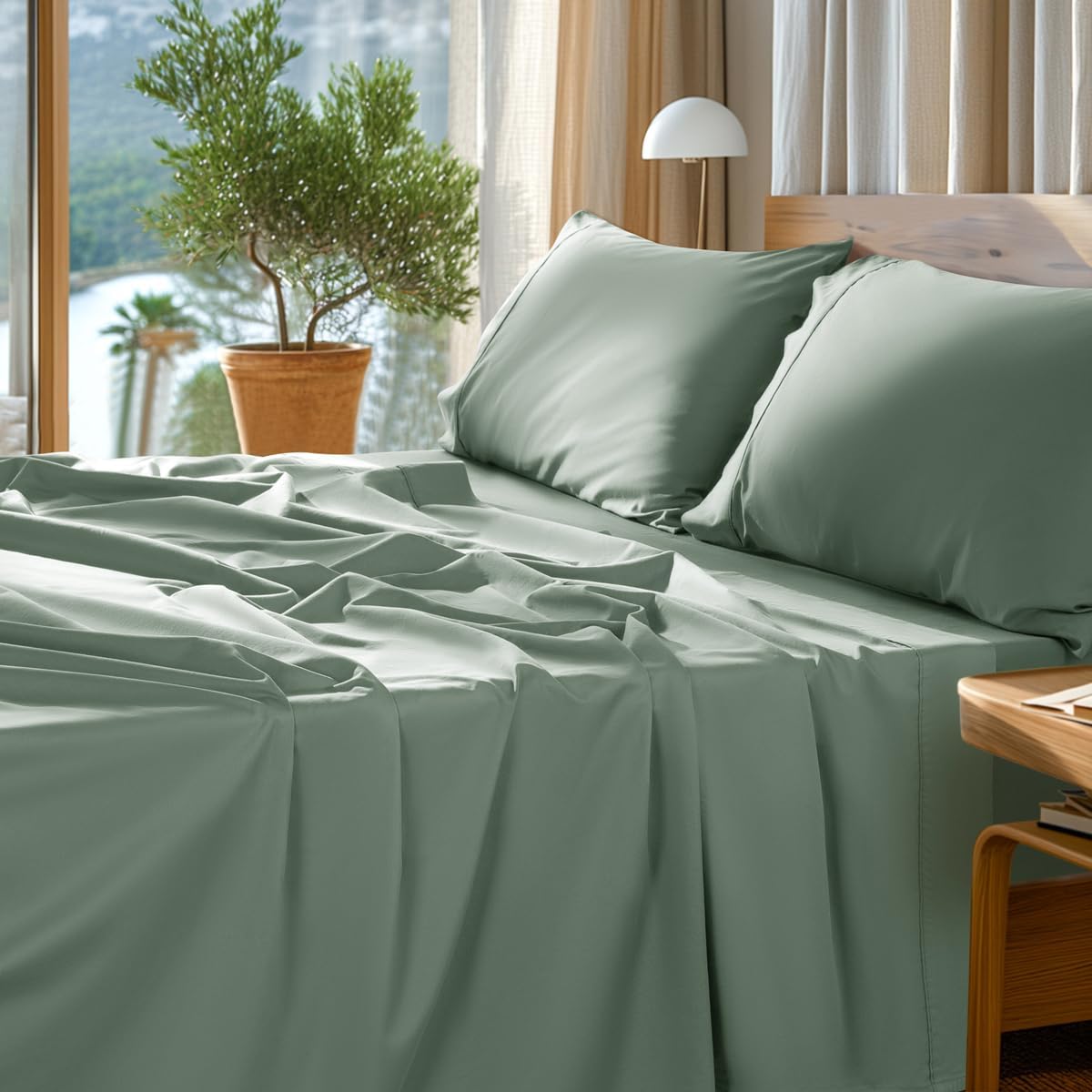 100% Egyptian Cotton Sheets Set for Luxurious Comfort and Style