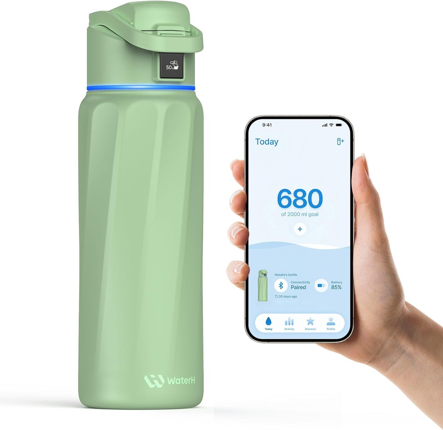 BOOST Smart Water Bottle with Reminder & Tracker for Hydration