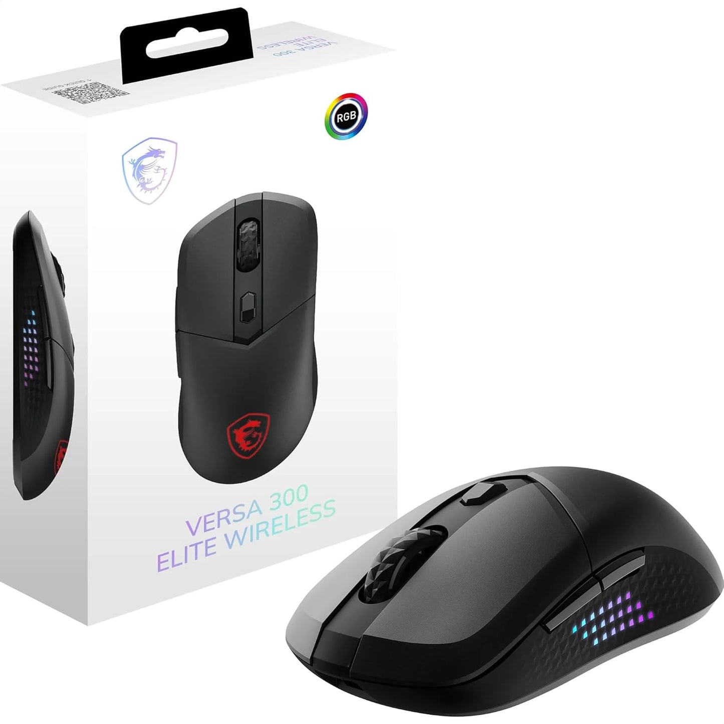 MSI VERSA 300 ELITE WIRELESS Gaming Mouse with 26000 DPI