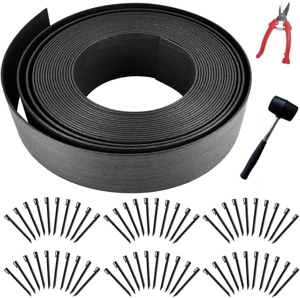 Landscape Edging Kit with 120 Feet of Durable Garden Edging
