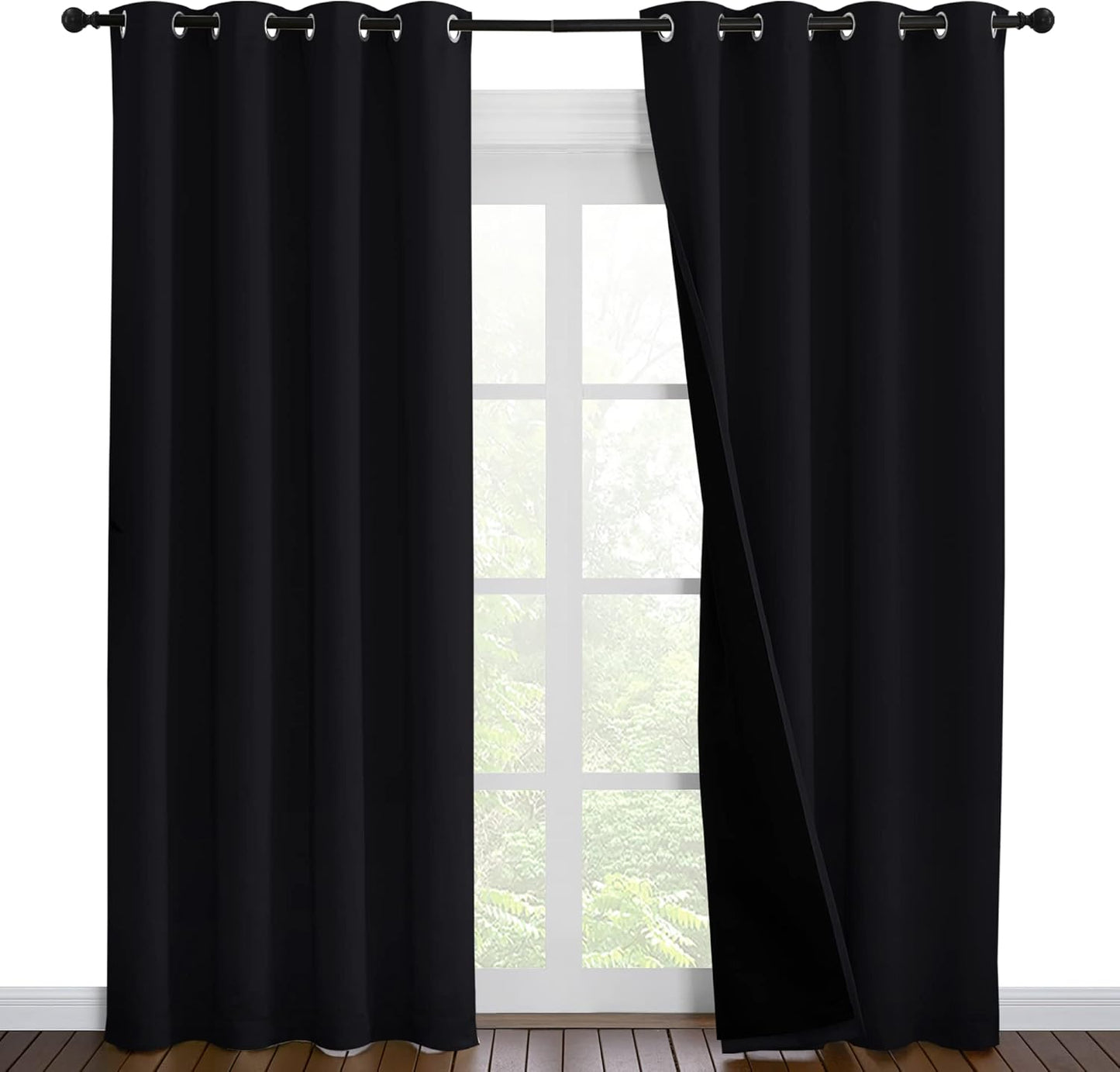 NICETOWN High-End Thermal Curtains for Full Blackout Effect