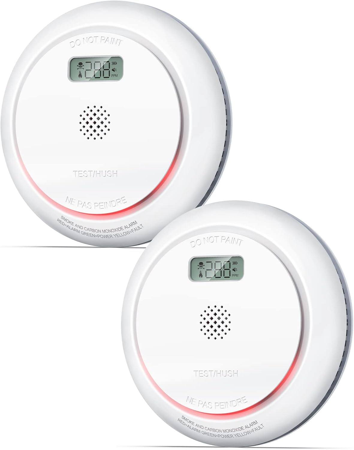 Ecoey Smoke Detector Carbon Monoxide Detector Combo for Safety