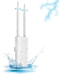 HERAID Outdoor WiFi Extender with Dual Band Coverage