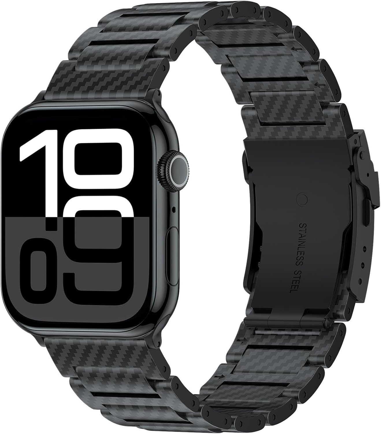 Carbon Band Compatible with Apple Watch 46mm 45mm 44mm 42mm Series