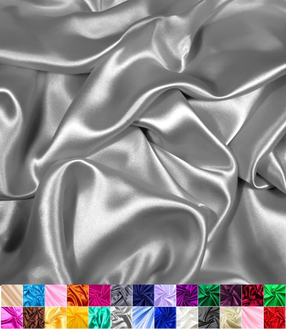 Luxurious Shiny Satin Fabric for Elegant Sewing and Crafts