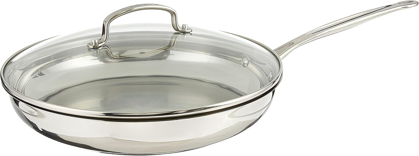 Cuisinart 12 Inch Skillet with Glass Cover for Perfect Cooking