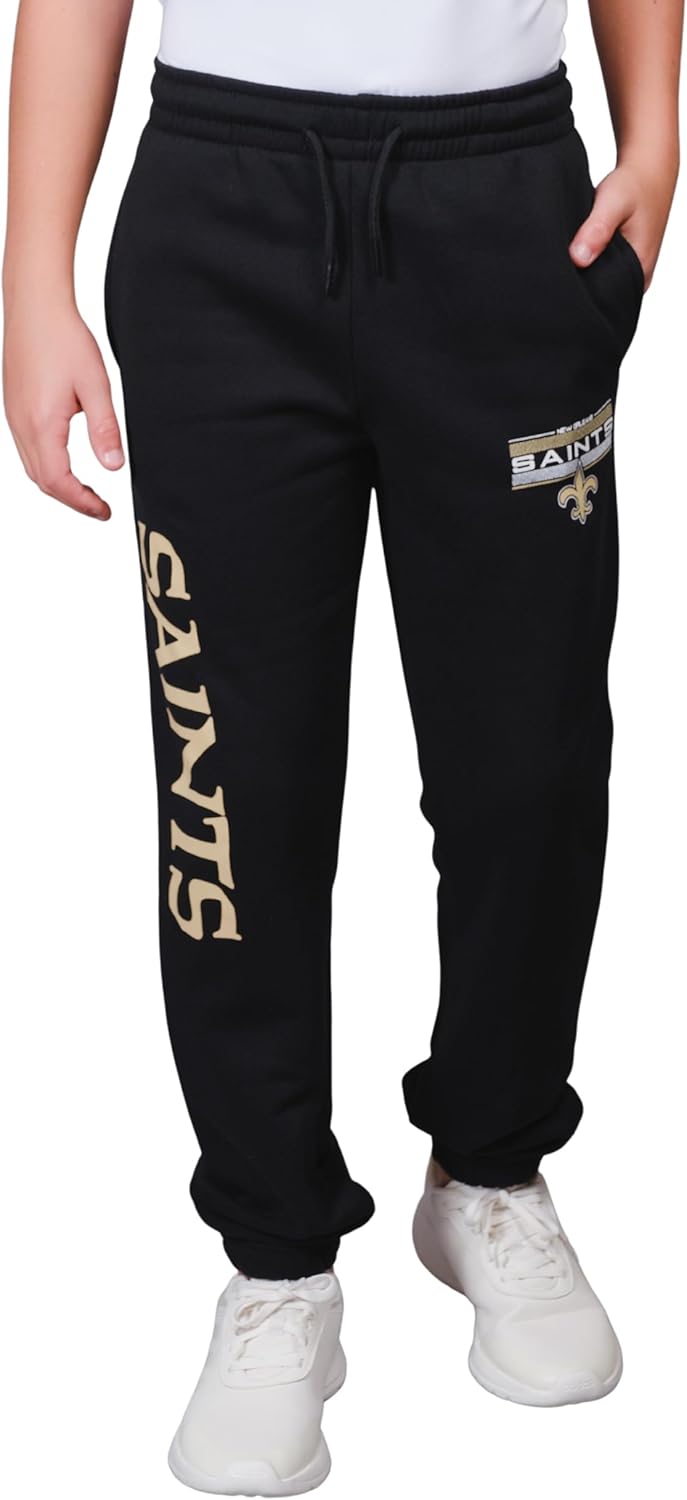 NFL Black Snow Fleece Jogger Sweatpants for Ultimate Comfort