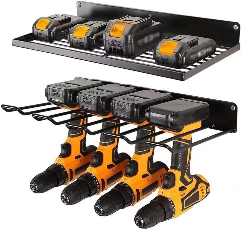 Effortlessly Organize Tools with Wall Mount Drill Holder