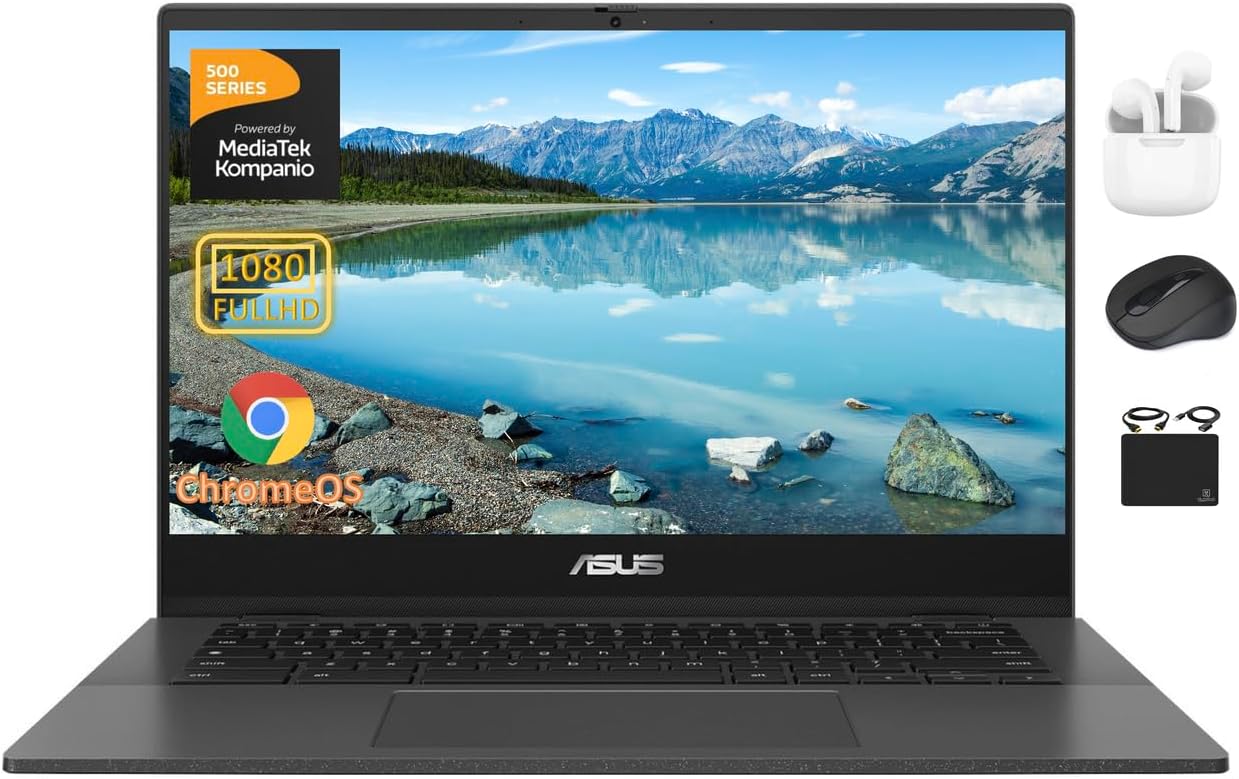 ASUS Chromebook Laptop for Students and Business with 14in Display
