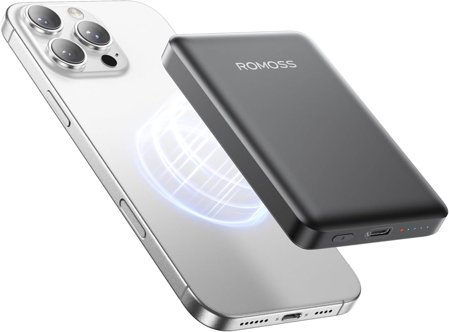 ROMOSS Magnetic Power Bank - Fast Charge for iPhone