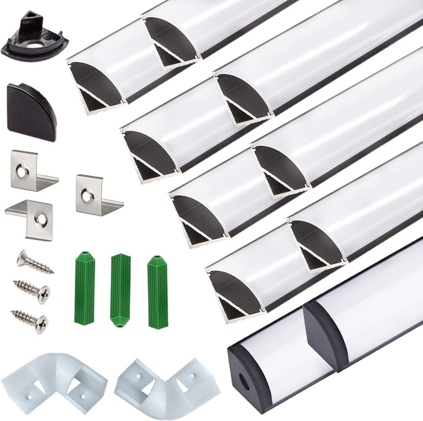 UV Resistance 3.28FT V Shape LED Strip Diffuser for Outdoor Use