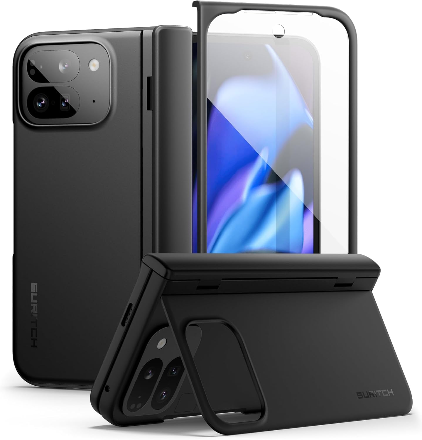 SURITCH Google Pixel 9 Pro Fold Case with Kickstand and Protection