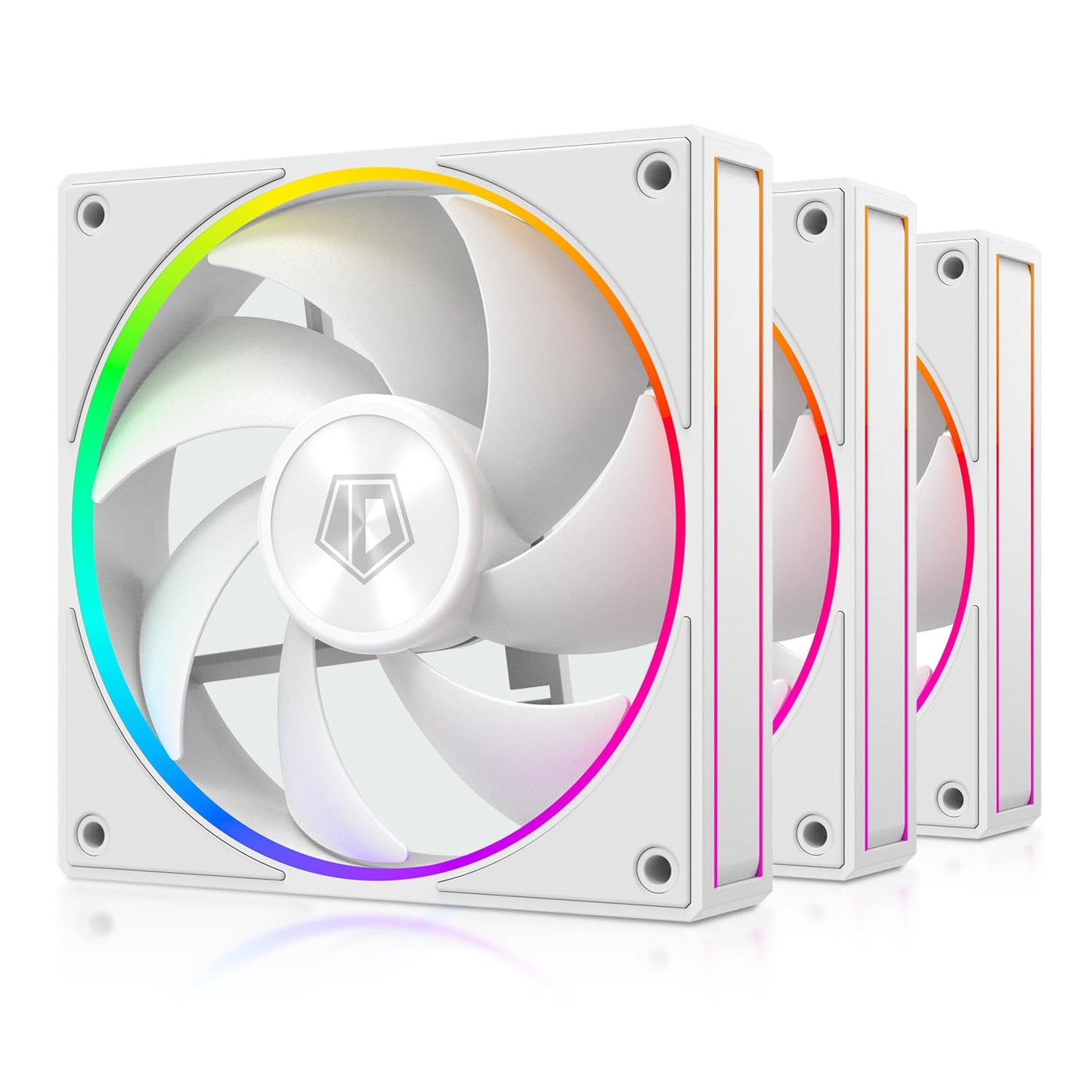 ID-COOLING AF-127-W-TRIO 120mm Case Fan with ARGB Lighting