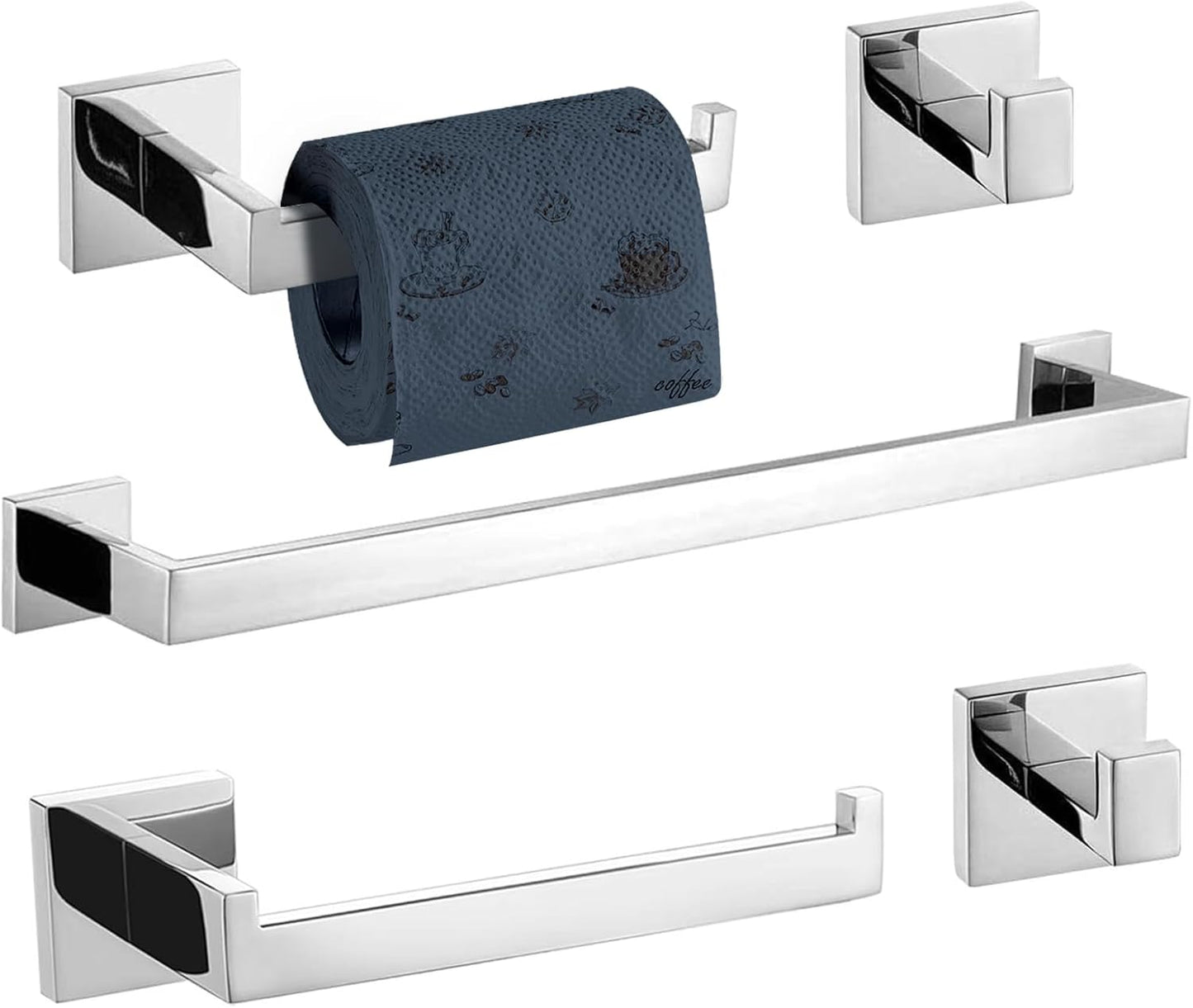 TURS 5-Piece Bathroom Hardware Set for Modern Home Decor