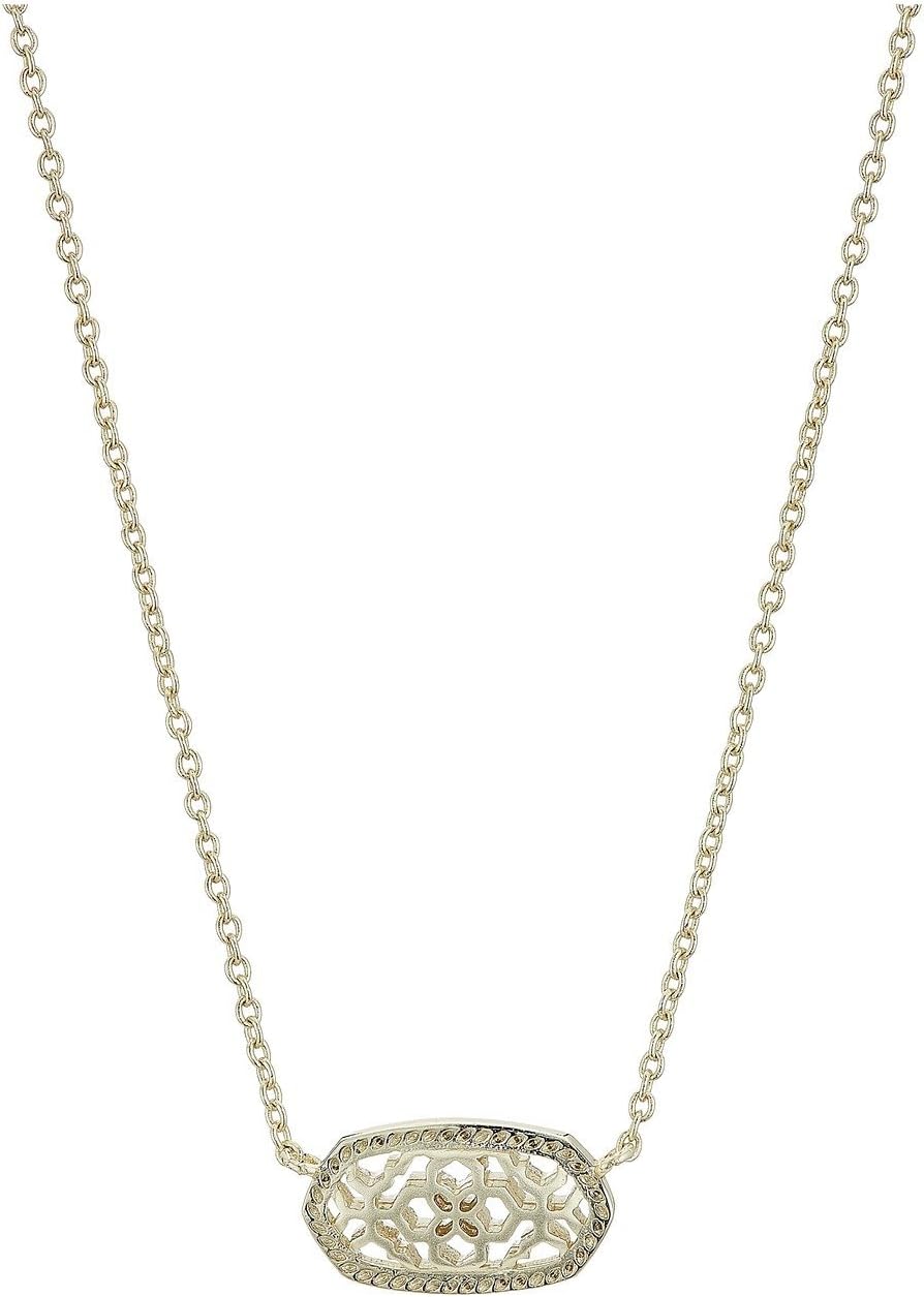 Kendra Scott Elisa Pendant Necklace - Elegant Gold-Plated Jewelry