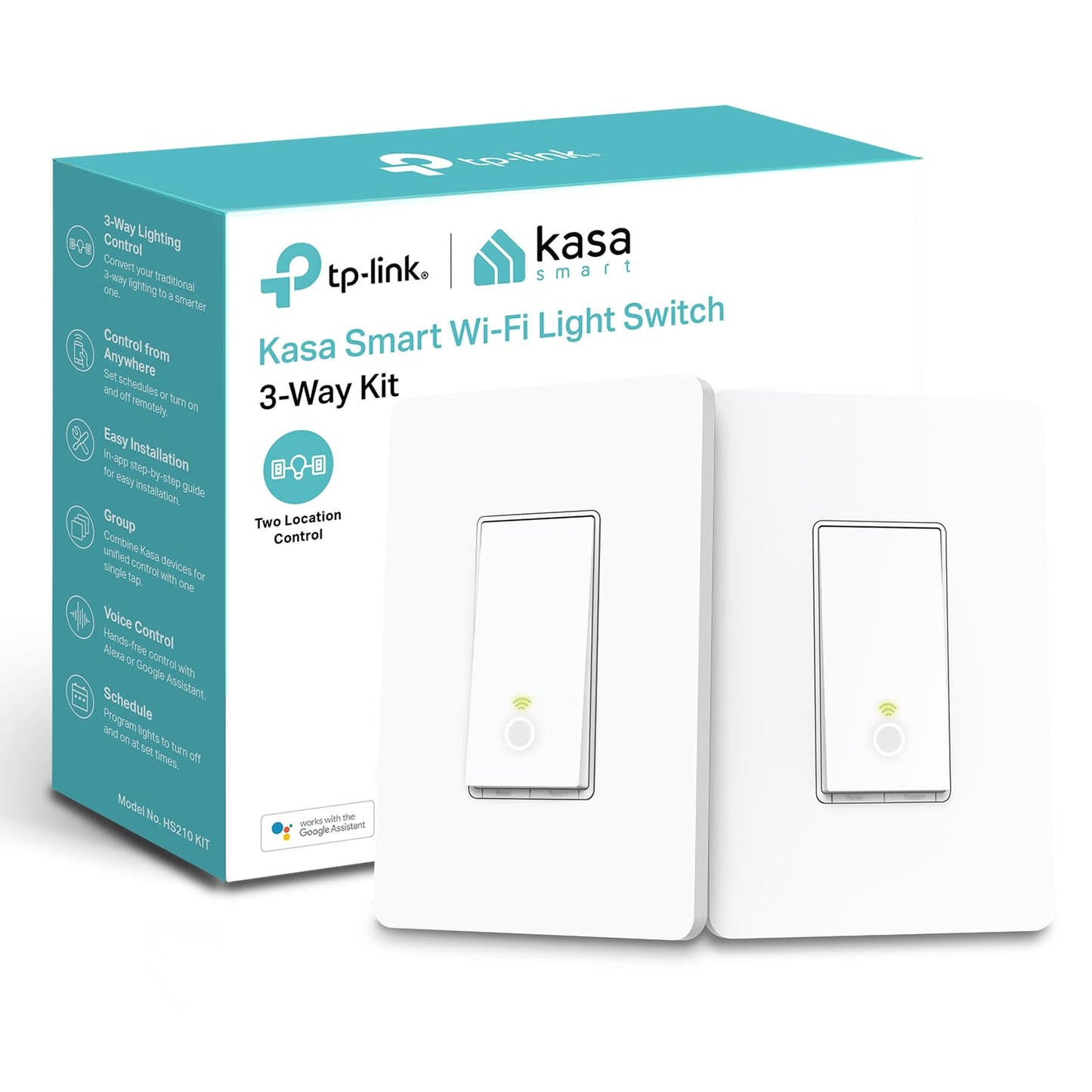 Kasa Smart 3 Way Switch HS210 KIT for Home Automation Needs