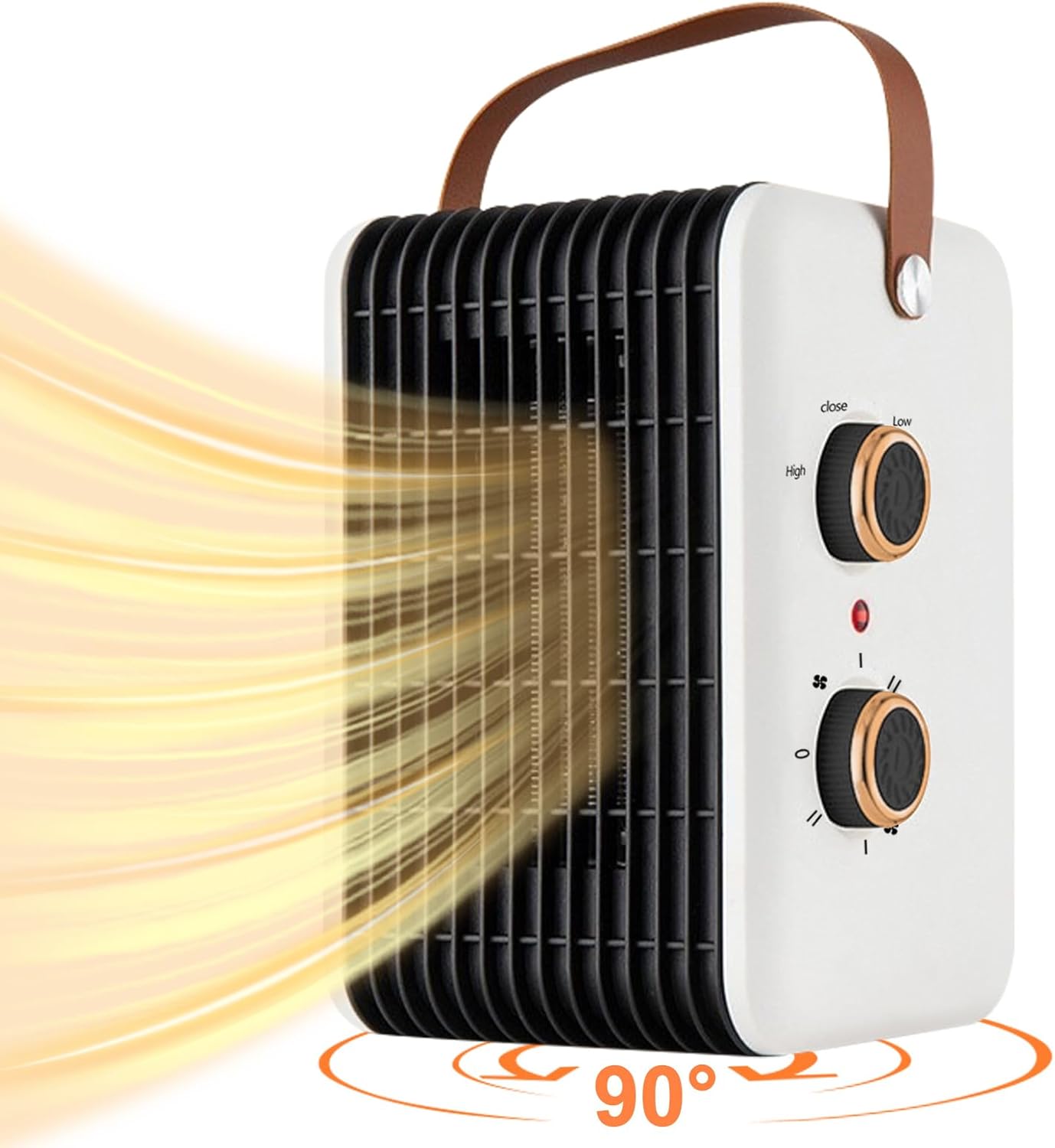 Fast Heating 1500W Space Heater with Thermostat - Compact & Powerful