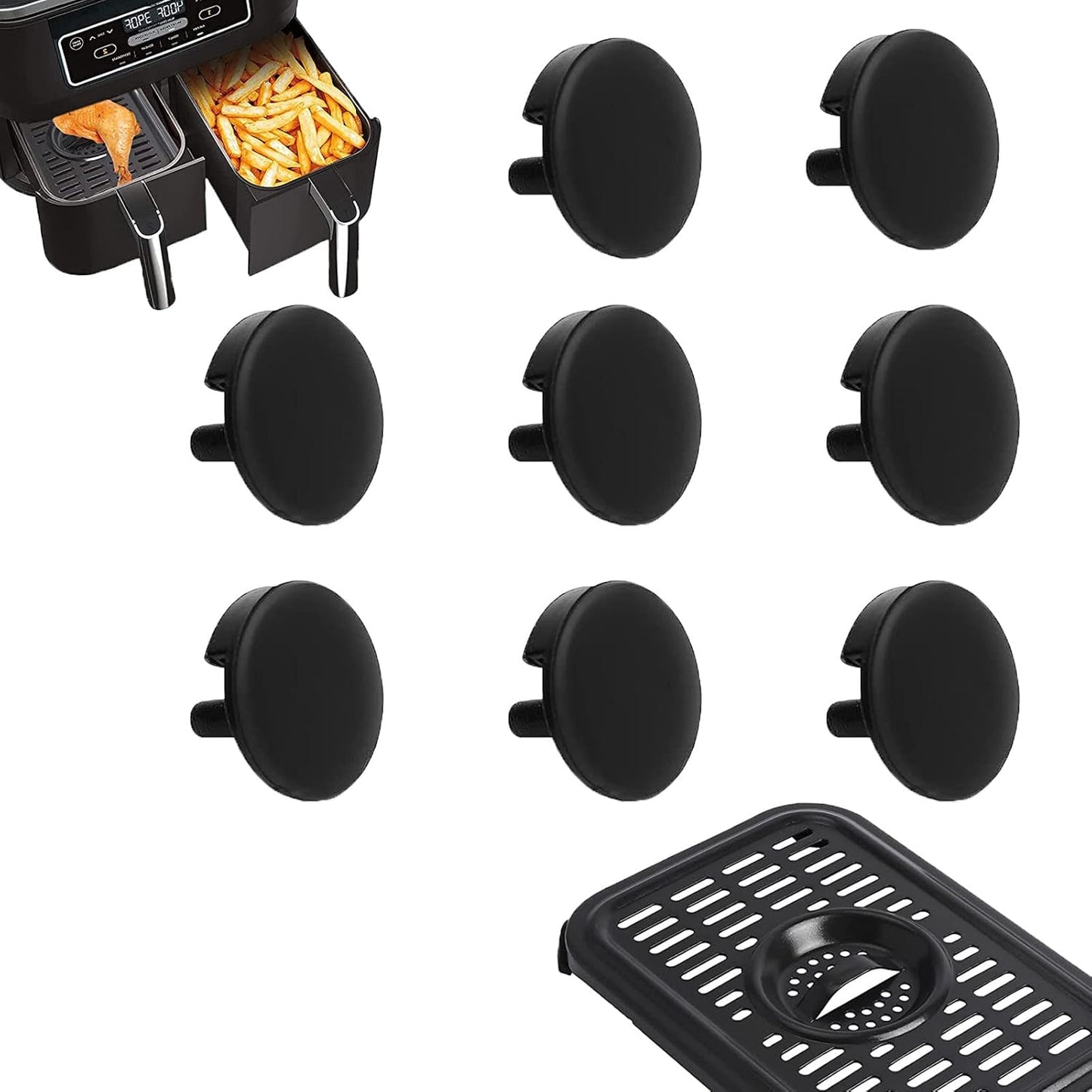 HEISENLIN Upgraded Air Fryer Rubber Feet - Enhanced Stability!